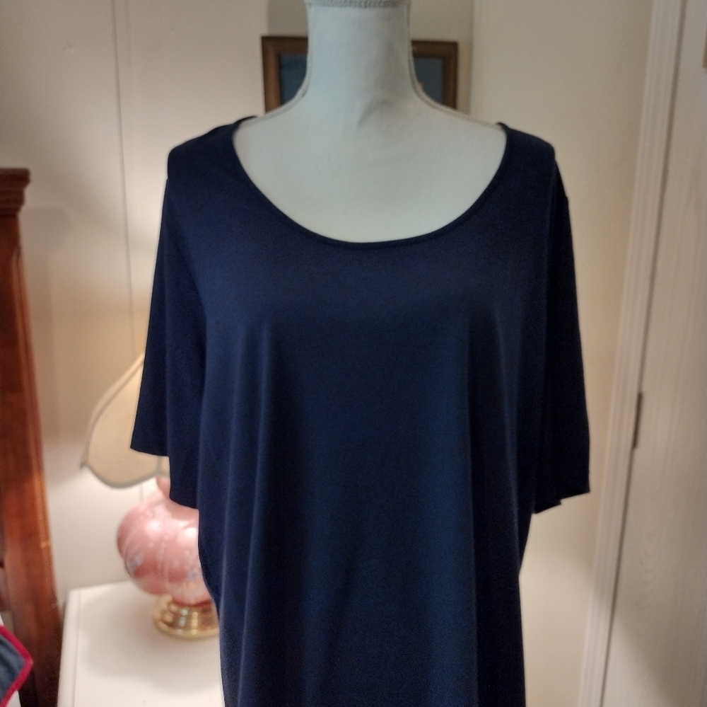 Belle By Kim Gravel 3XL Navy Blue